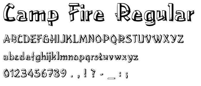 Camp Fire Regular font